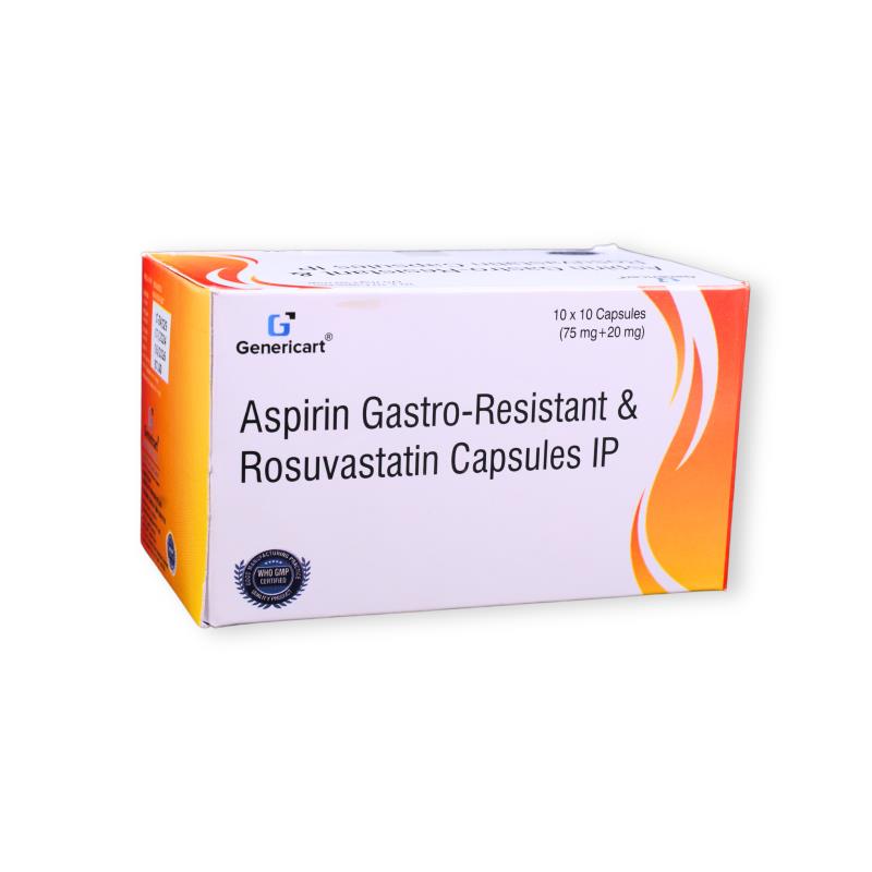 Rosuvastatin 20 Mg + Aspirin 75 Mg