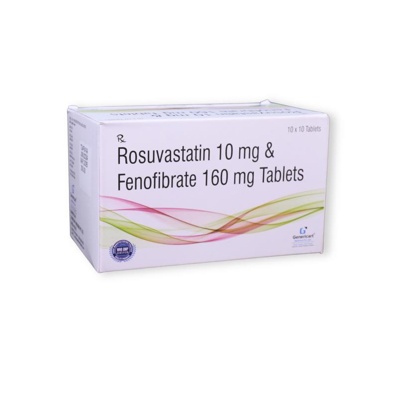 Rosuvastatin 10 Mg + Fenofibrate 160 Mg