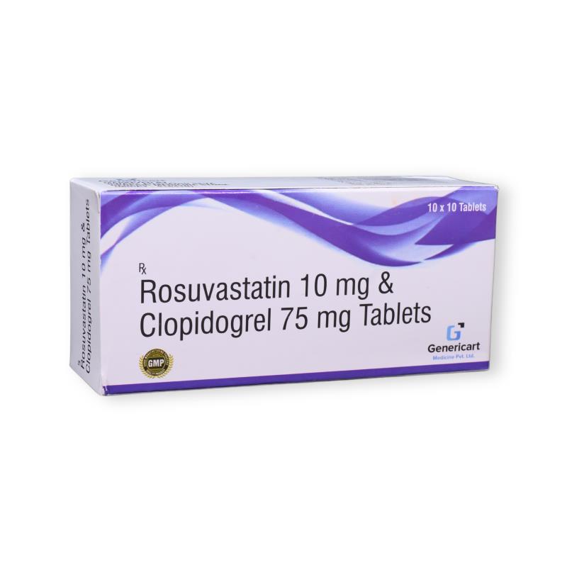 Rosuvastatin 10 Mg + Clopidogrel 75 Mg
