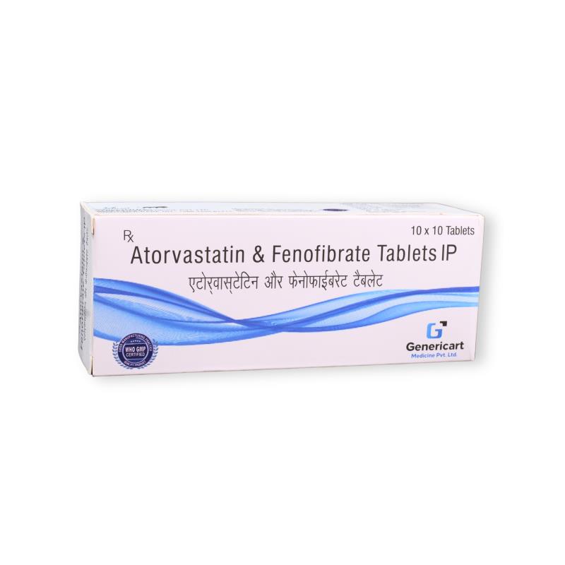 Atorvastatin 10mg +fenofibrate 160 Mg
