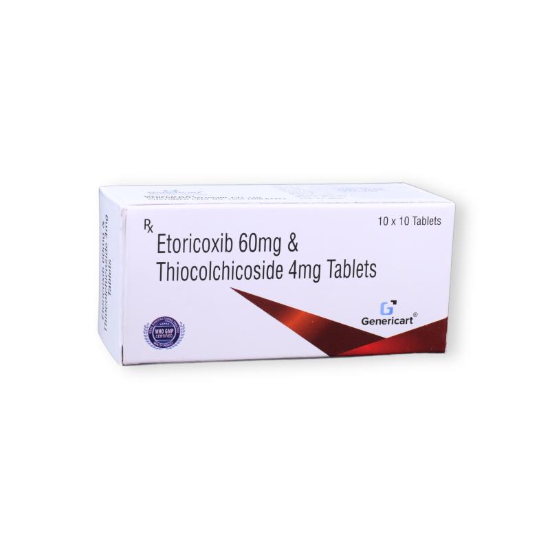 Etoricoxib 60 Mg + Thiocolchicoside 4 Mg