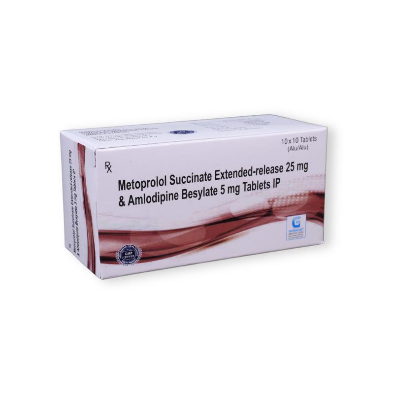 Metoprolol (er) 25 Mg + Amlodipine 5 Mg