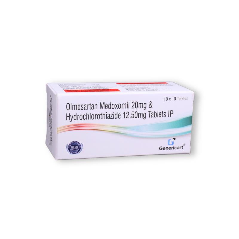 Olmesartan Medoxomil 20 Mg + Hydrochlorothiazide 12.50 Mg
