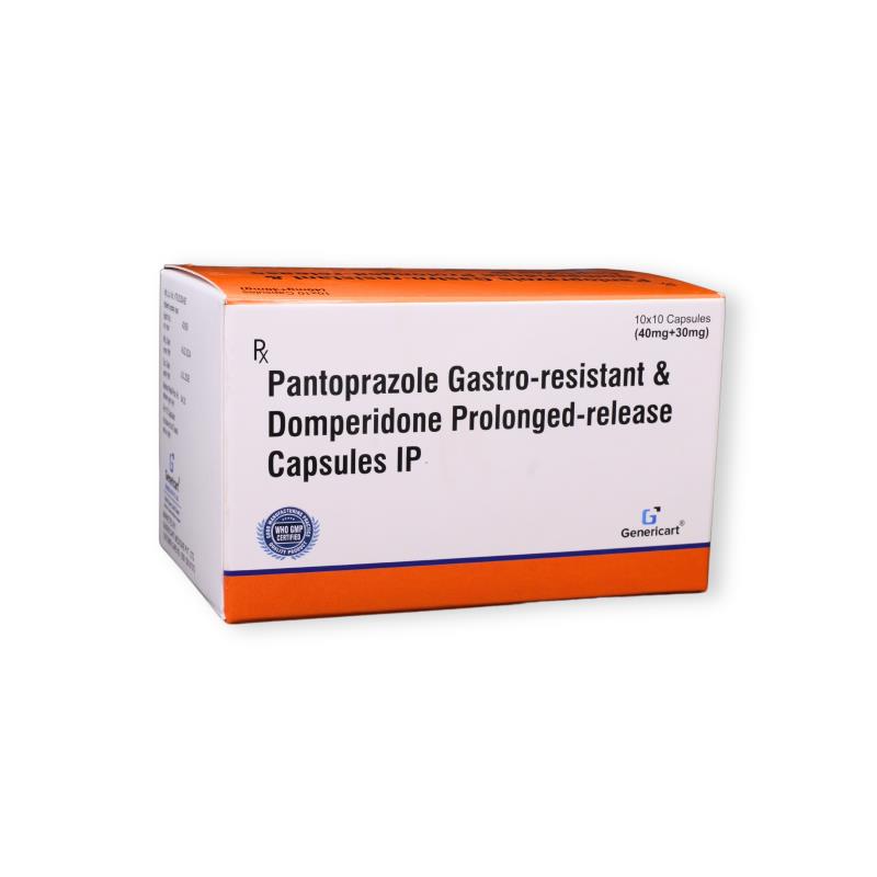 Pantoprazole 40 + Domperidone (pr) 30 Mg