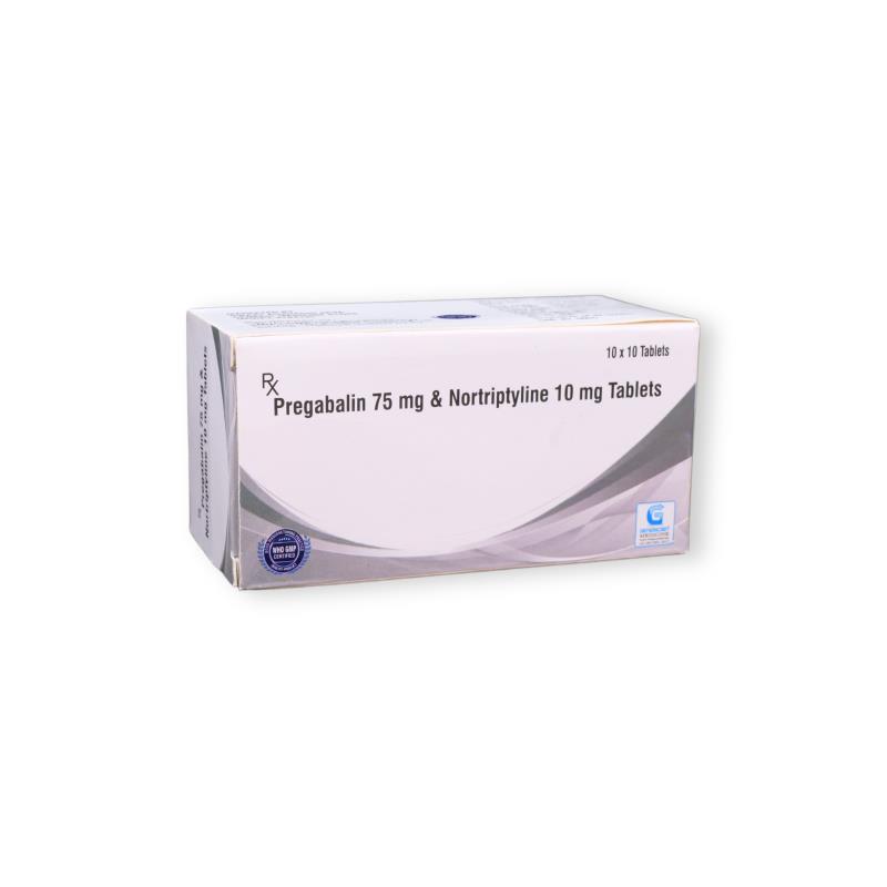 Pregabalin 75 Mg + Nortriptyline 10 Mg