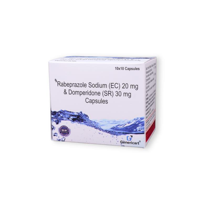 RABEPRAZOLE 20 MG + DOMPERIDONE 10 MG (IR) + DOMPERIDONE 20 MG (SR)