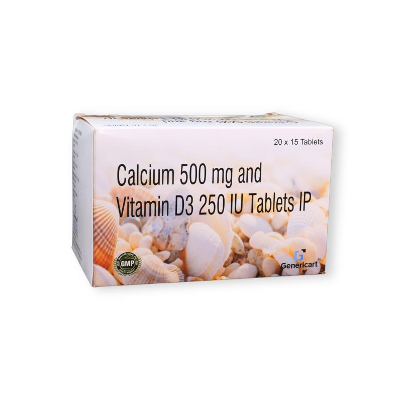 CALCIUM 500 MG + VITAMIN D3 250 IU