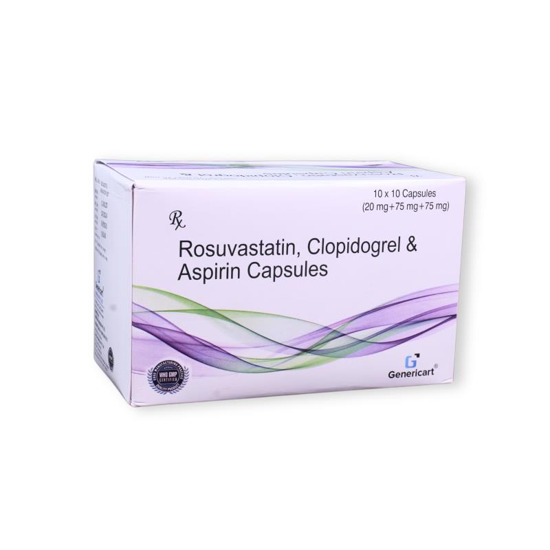 Rosuvastatin (ir) 20 Mg + Clopidogrel (ir) 75 Mg +aspirin (ec) 75 Mg
