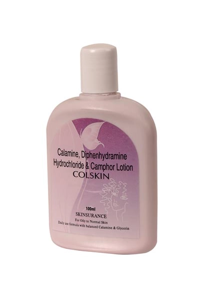 Calamine 8% W/v + Diphenhydramine Hydrochloride 1% W/v + Camphor 0.1% W/v