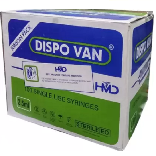 Dispovan Syringe 2.5 Ml