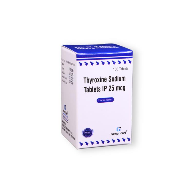 THYROXINE SODIUM 25 MCG