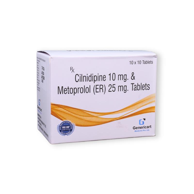 Cilnidipine 10 Mg + Metoprolol 25 Mg Er