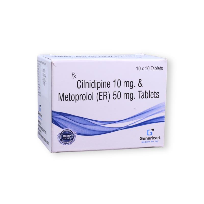 Cilnidipine 10 Mg + Metoprolol 50 Mg Er