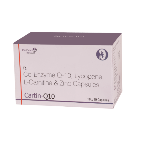 Co-enzyme Q10 50 Mg + L-carnitine L -tartrate 500 Mg + Lycopen 2500 Mcg + Zinc Sulphate Monohydrate 12.5 Mg