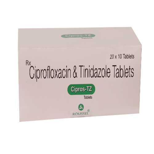 Ciprofloxacin 500 Mg + Tinidazole 600 Mg
