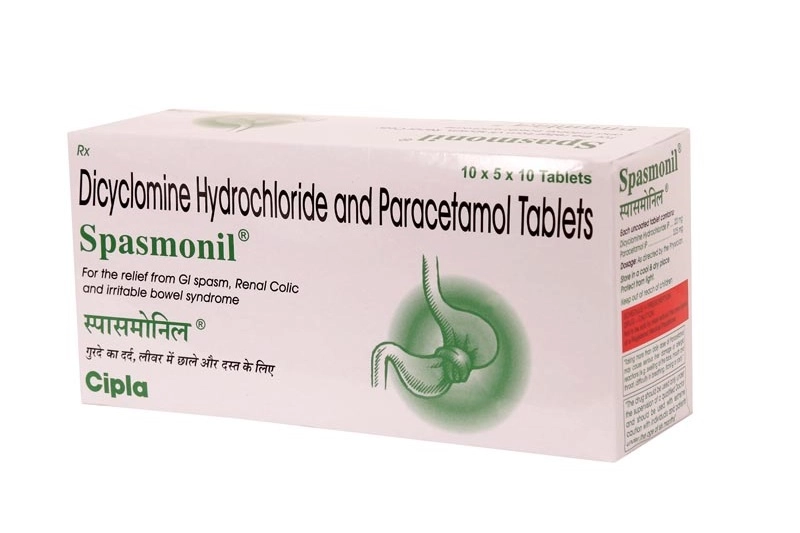 Dicyclomine 10 Mg + Paracetamol 325 Mg