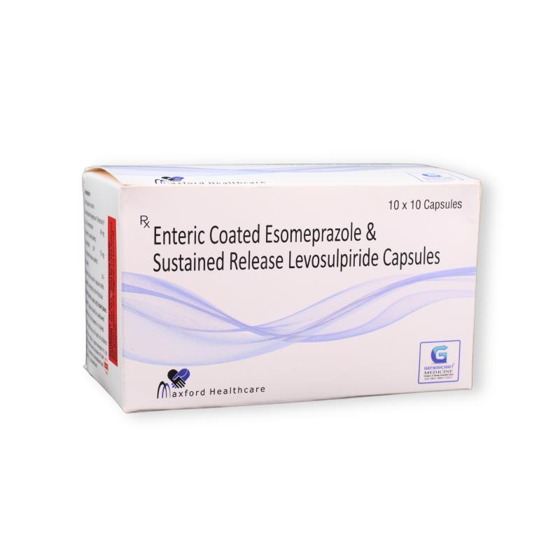 Esomeprazole Magnesium 40 Mg + Levosulpiride 75 Mg Sr