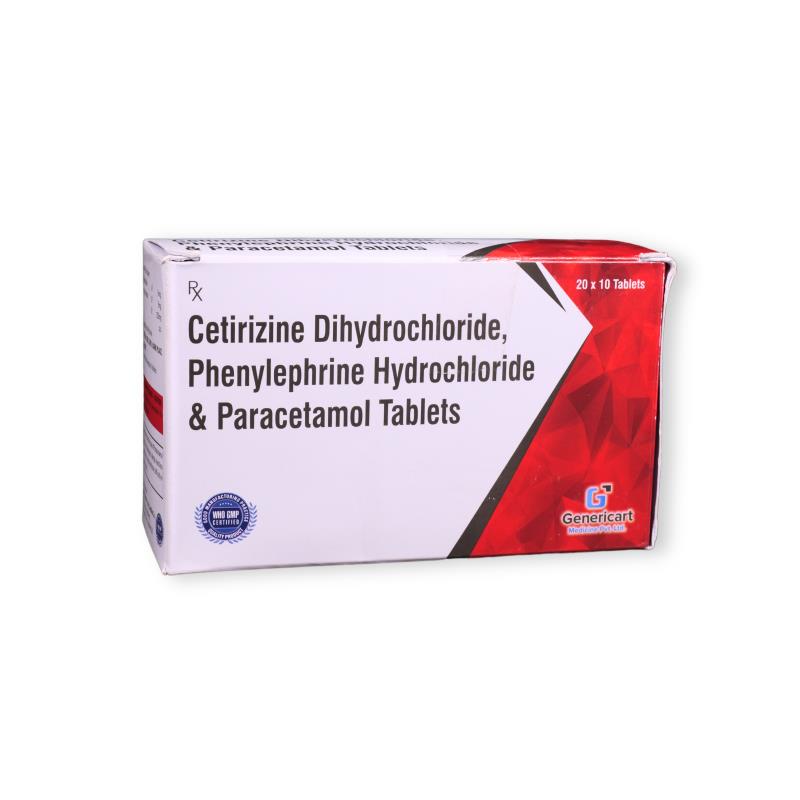 Cetirizine 5 Mg + Phenylephrine 5 Mg + Paracetamol 325 Mg