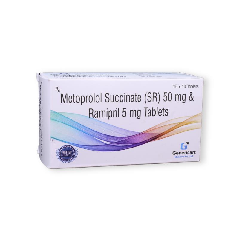 Metoprolol Succinate (sr) 50 Mg + Ramipril 5 Mg