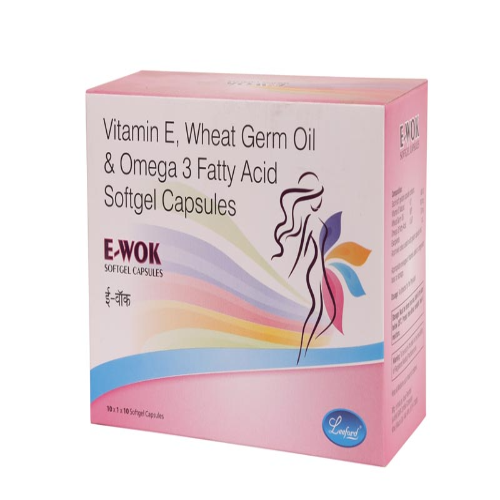 Natural Vitamin E 400 Iu + Wheat Germ Oil 100 Mg + Omega 3 Fatty Acid 30 Mg