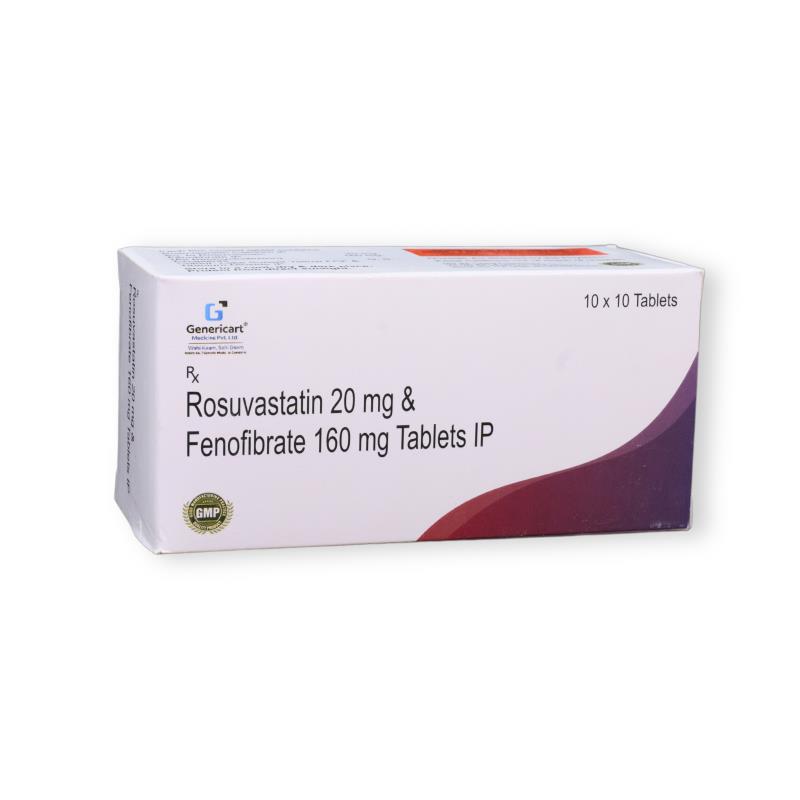 Rosuvastatin 20 Mg + Fenofibrate 160 Mg