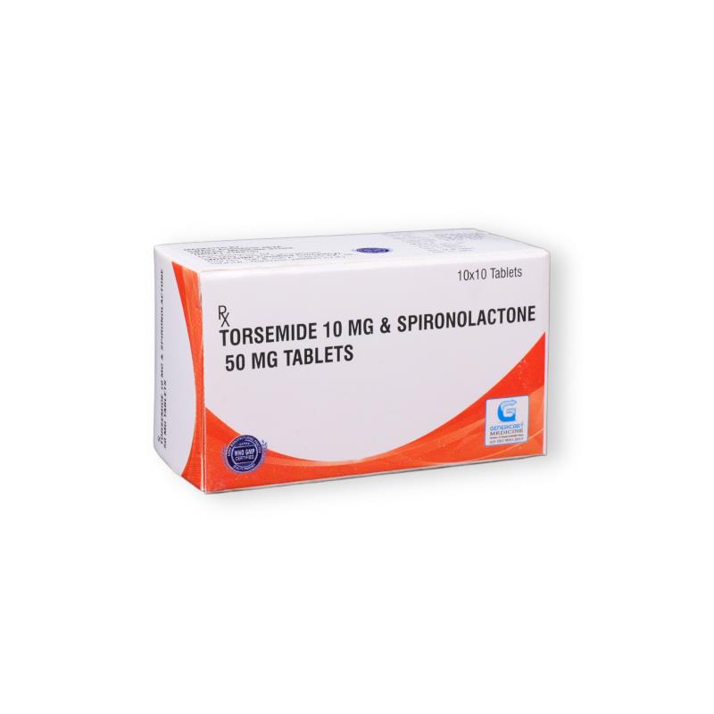 TORSEMIDE 10 MG + SPIRONOLACTONE 50 MG