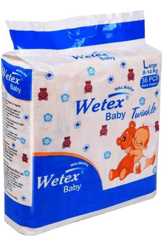 BABY DIAPER  (LARGE SIZE) 36 PIECE