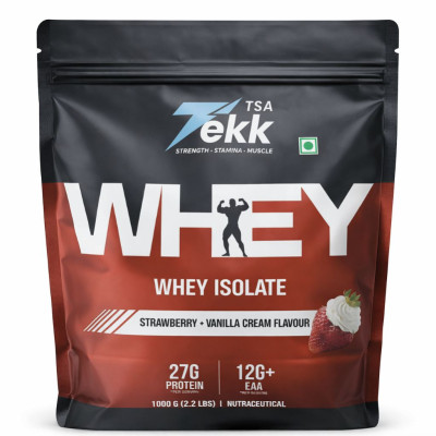 WHEY ISOLATE STRAWBERRY VANILLA CREAM FLAVOUR 1 KG