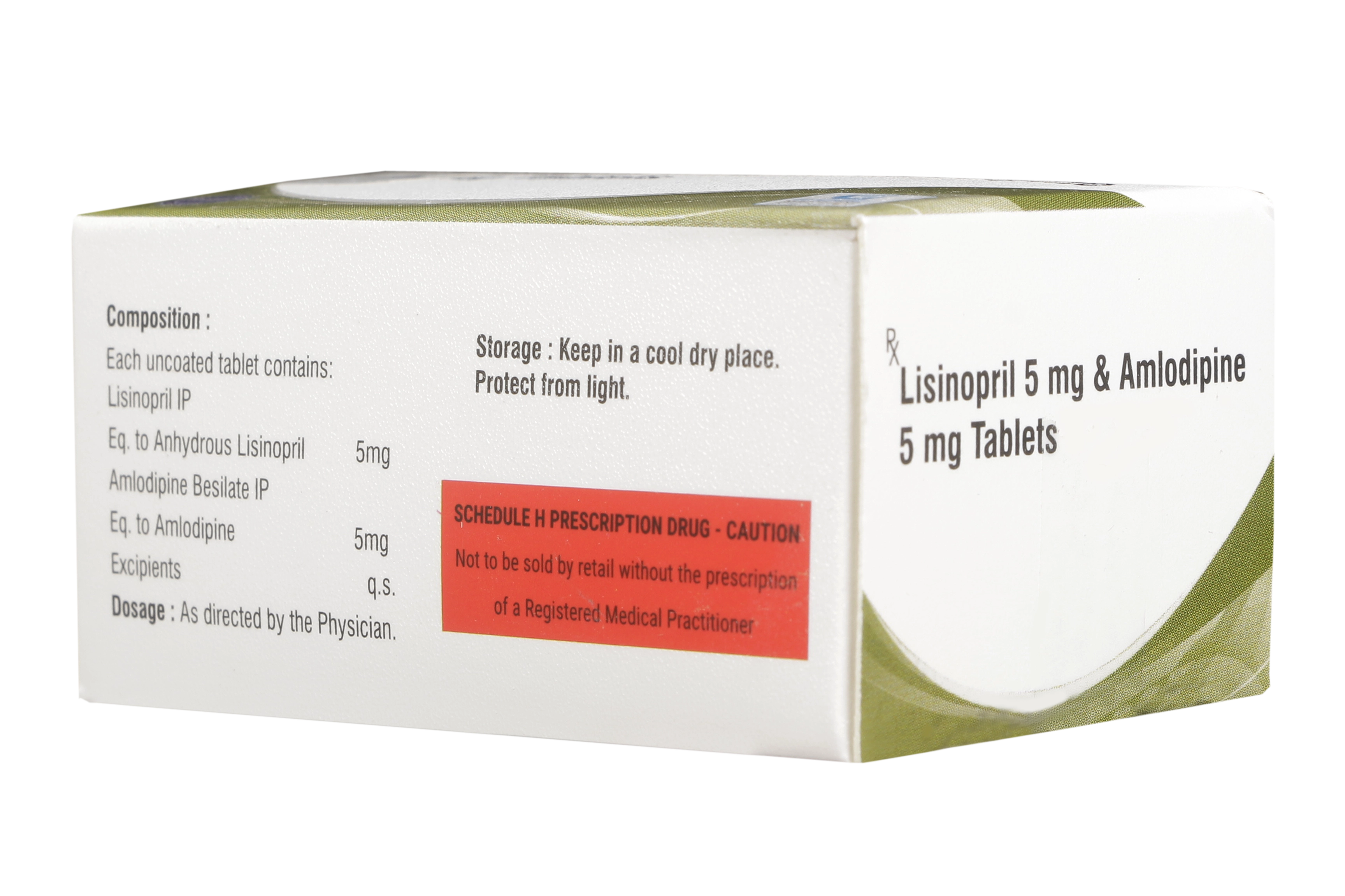 LISINOPRIL 5 MG + AMLODIPINE 5 MG - Genericart Products