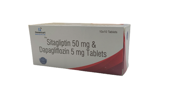 SITAGLIPTIN 50 MG +  DAPAGLIFLOZIN 5 MG - Genericart Products