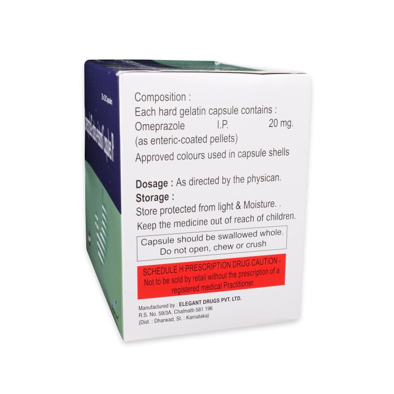 OMEPRAZOLE 20 MG - Genericart Products