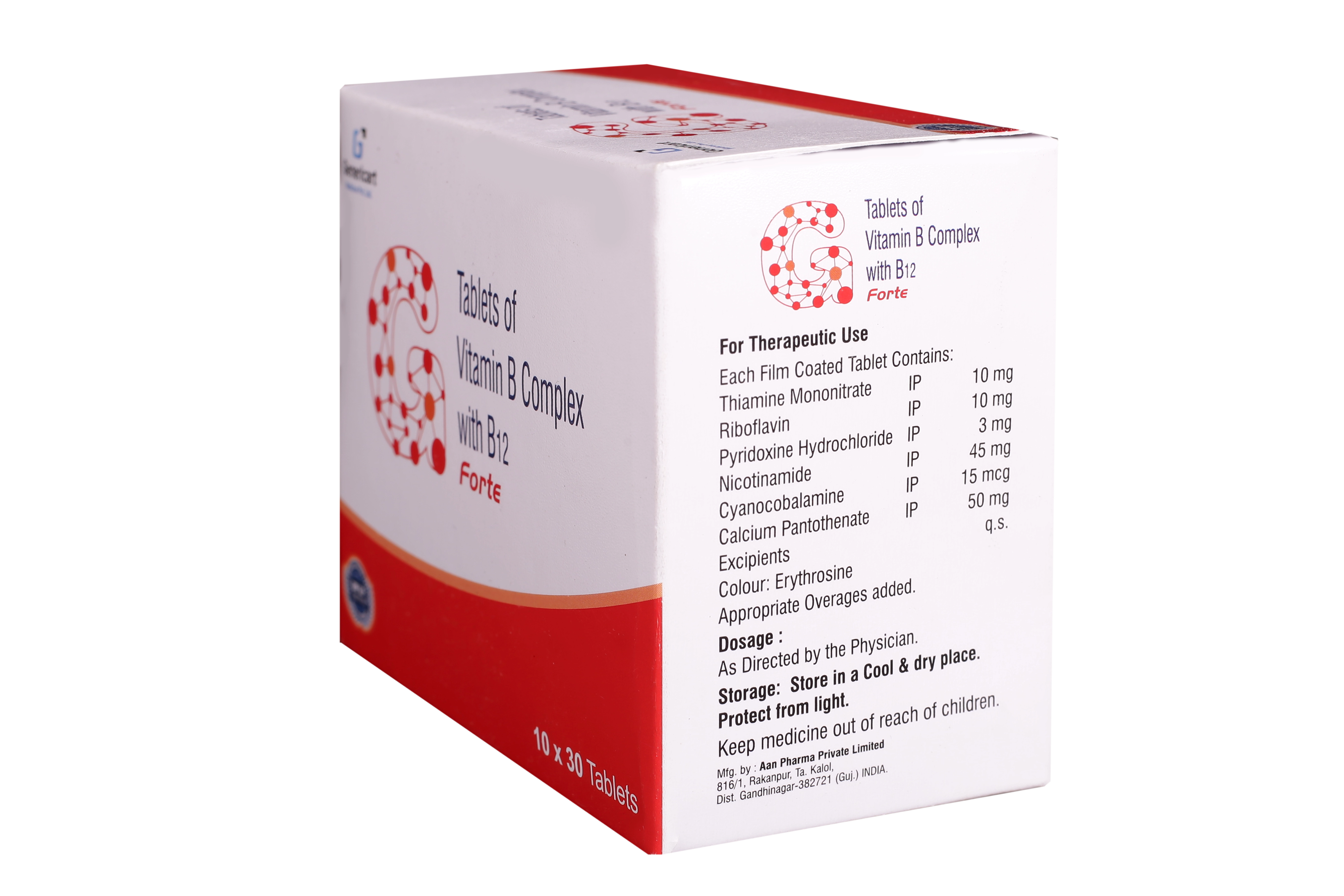 VITAMIN B COMPLEX WITH B12 - Genericart Products