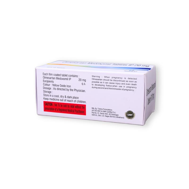 OLMESARTAN MEDOXOMIL 20 MG - Genericart Products