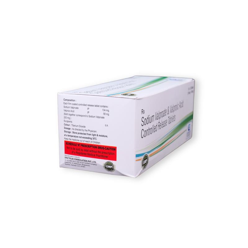 SODIUM VALPROATE  134 MG + VALPROIC ACID 58 MG CR - Genericart Products