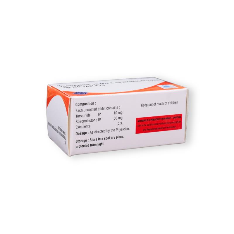 TORSEMIDE 10 MG + SPIRONOLACTONE 50 MG - Genericart Products