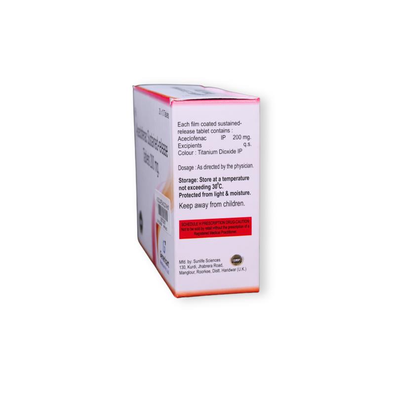 ACECLOFENAC (SR) 200 MG - Genericart Products