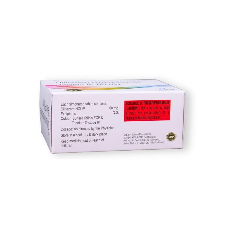 DILTIAZEM HYDROCHLORIDE 60 MG - Genericart Products