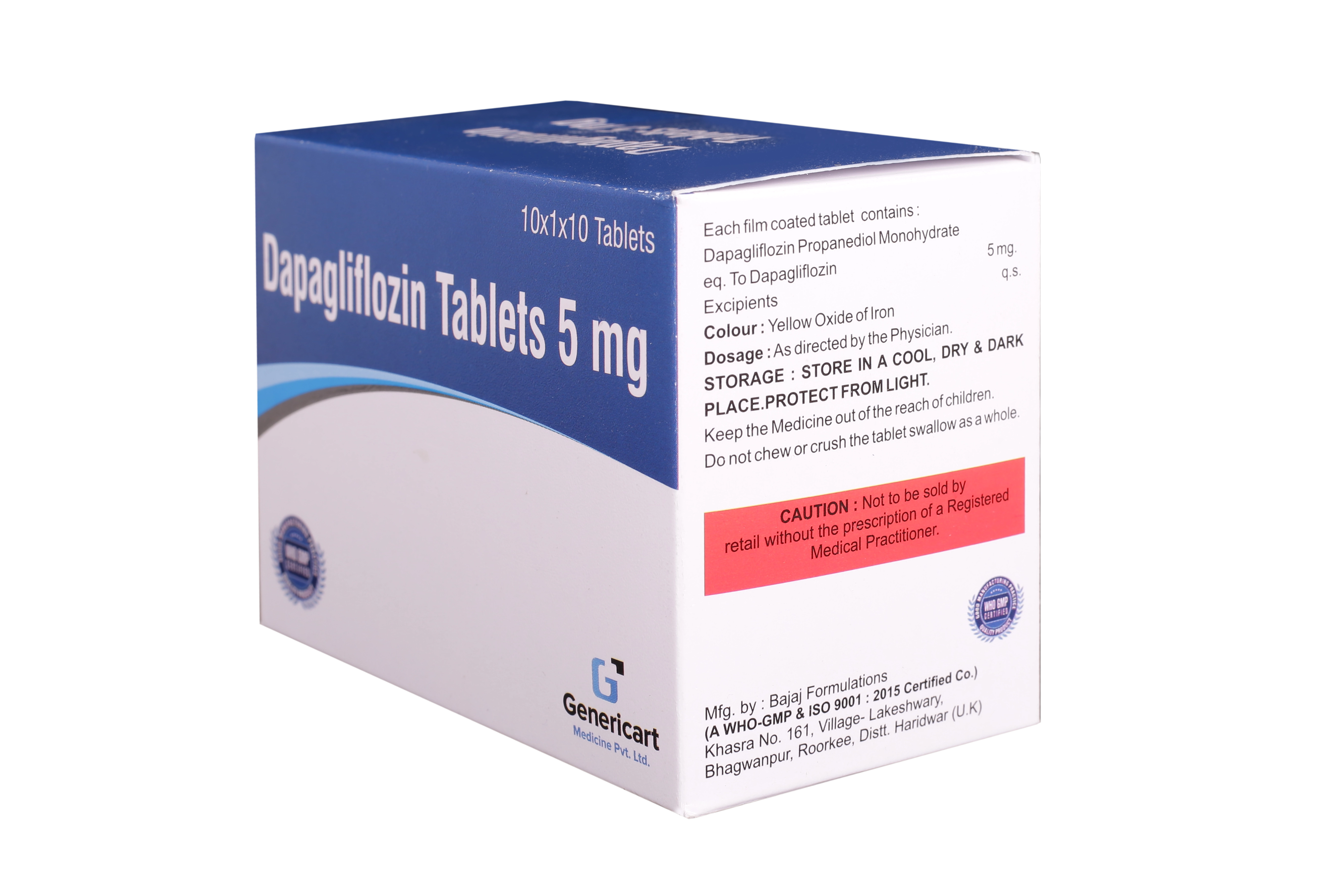 DAPAGLIFLOZIN 5 MG - Genericart Products