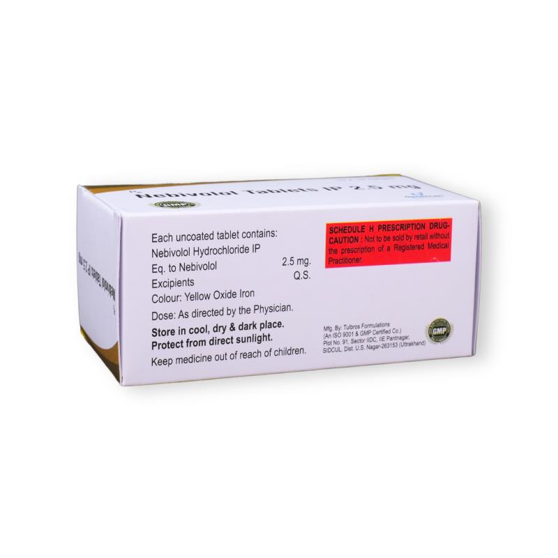 NEBIVOLOL HYDROCHLORIDE 2.5 MG - Genericart Products