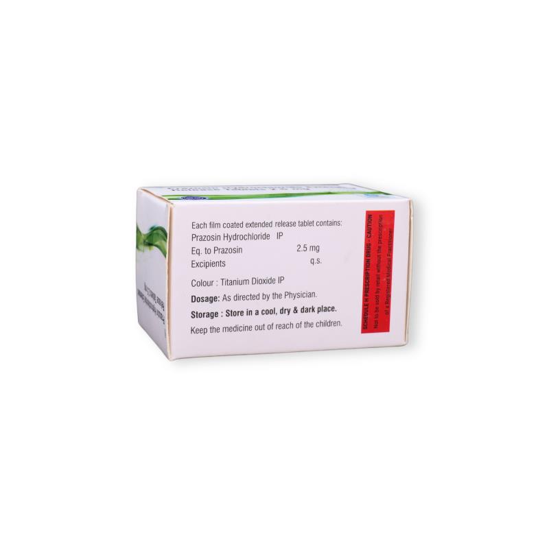 PRAZOSIN EXTND RELEASE 2.5 MG - Genericart Products