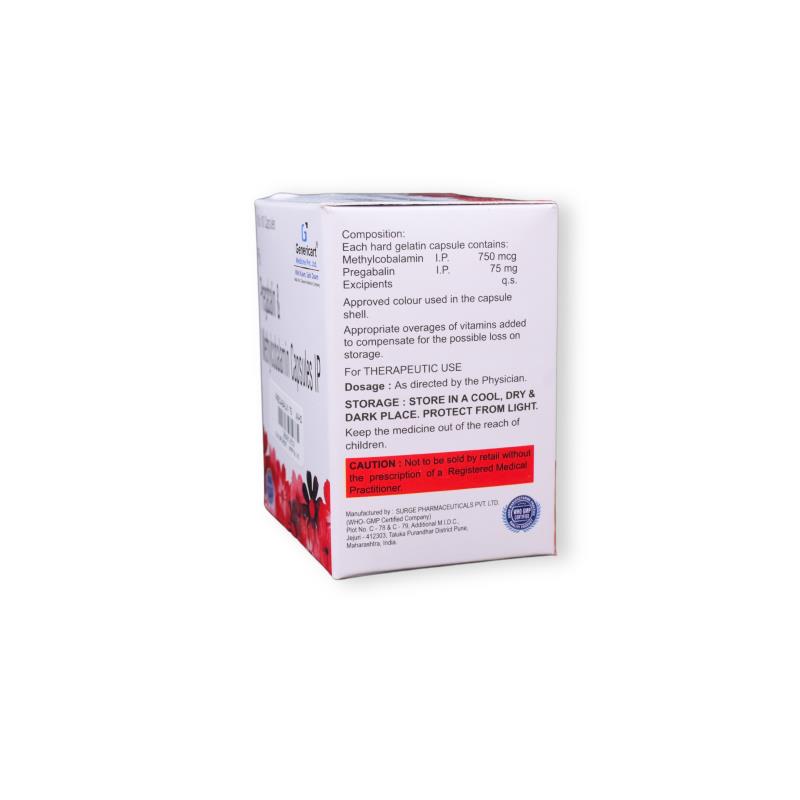 PREGABALIN 75 MG +  METHYLCOBALAMIN  750 MCG - Genericart Products