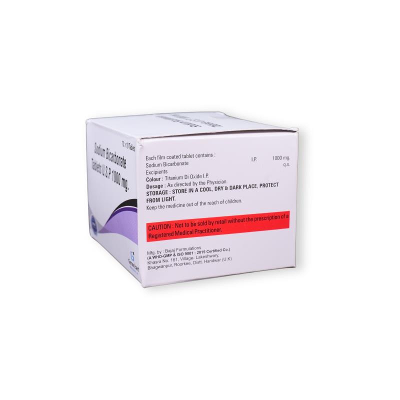 SODIUM BICARBONATE 1000 MG - Genericart Products