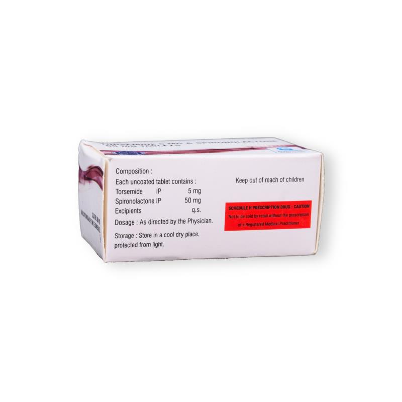 TORSEMIDE 5 MG + SPIRONOLACTONE 50 MG - Genericart Products