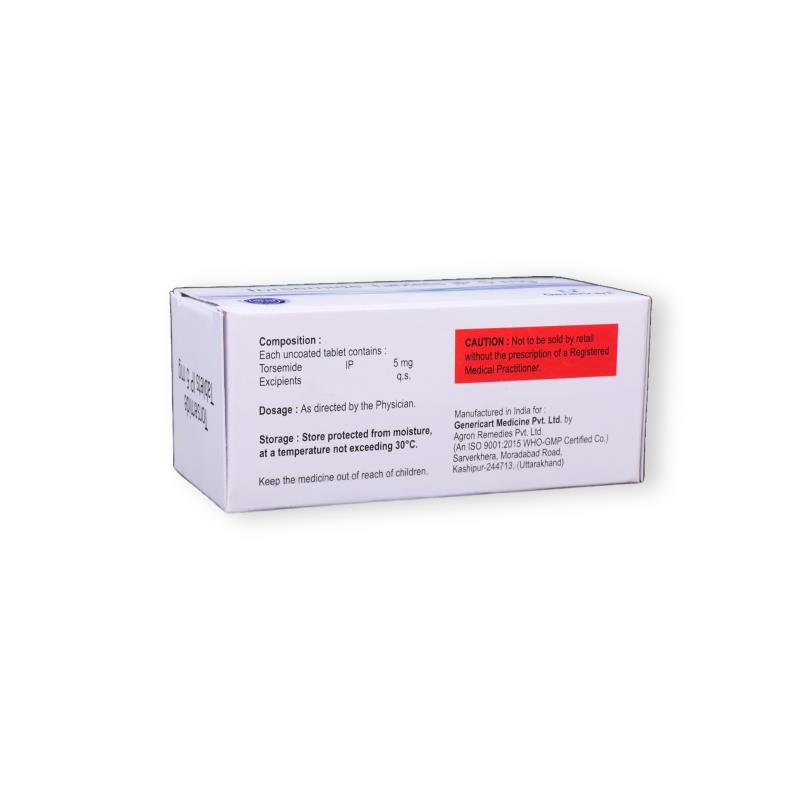 TORSEMIDE 5 MG - Genericart Products