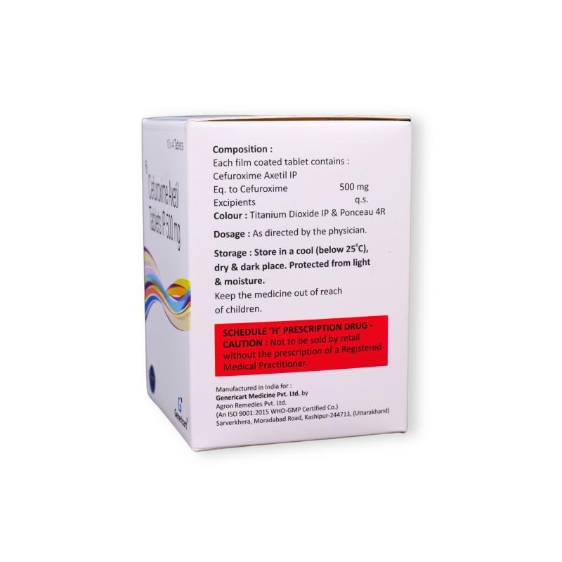 CEFUROXIME AXETIL 500 MG - Genericart Products