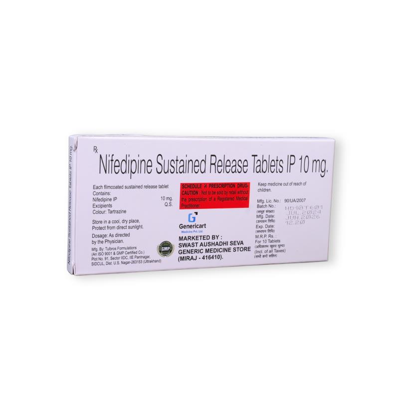 NIFEDIPINE SR 10 MG - Genericart Products