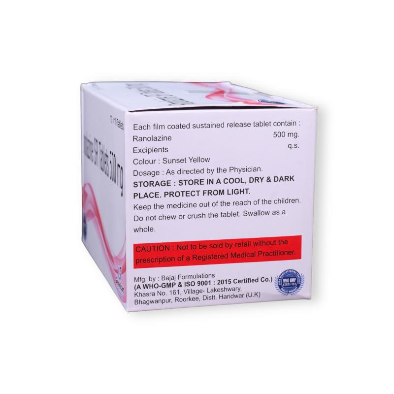 RANOLAZINE SR 500 MG - Genericart Products