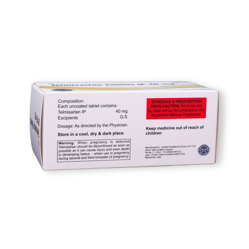 TELMISARTAN 40 MG - Genericart Products