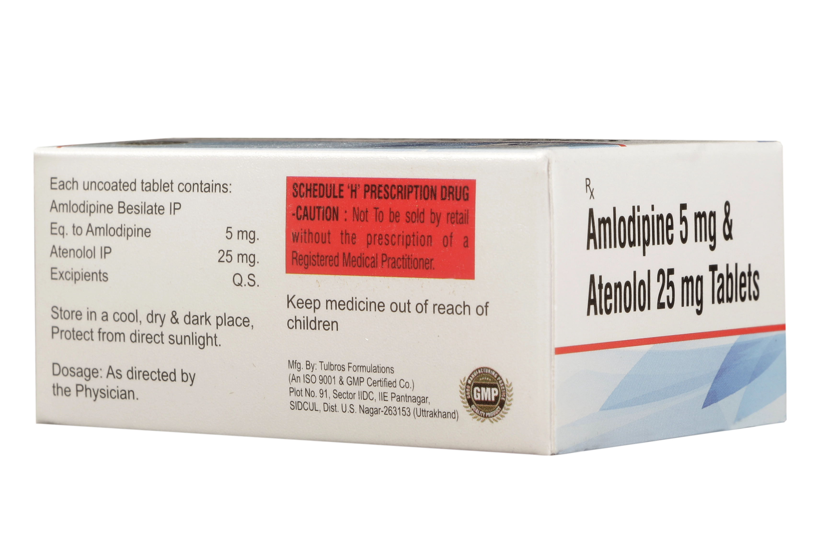 AMLODIPINE 5 MG + ATENOLOL 25 MG - Genericart Products