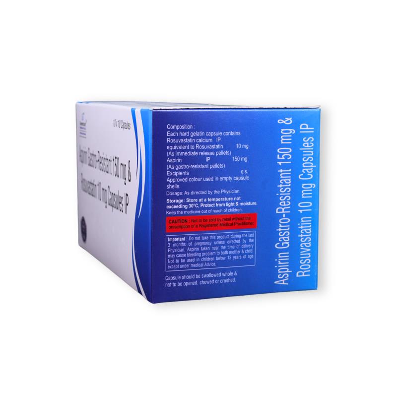 ROSUVASTATIN 10 MG + ASPIRIN 150 MG - Genericart Products